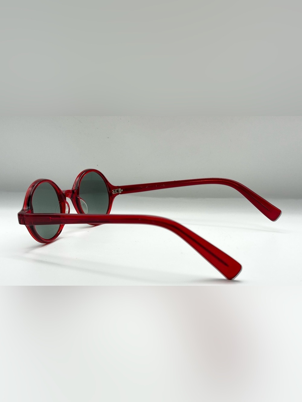 Red Oval Sunglasses Frames Only - Picture 6 of 9